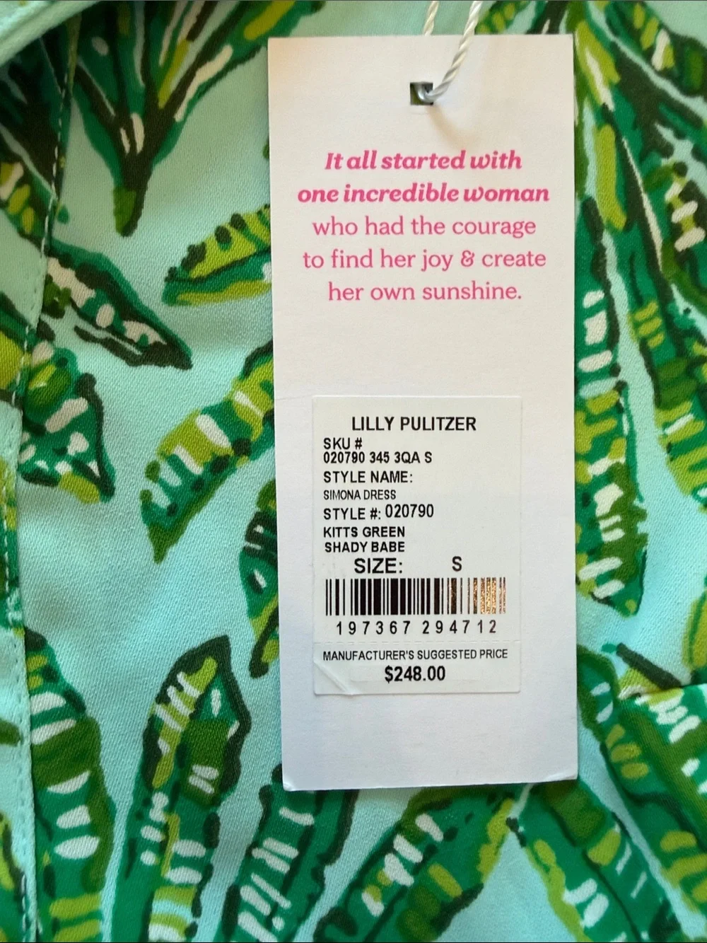 Simona Dress - Kitts Green - Picture 5 of 5